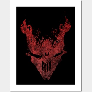 Demon Skull Abstraction Posters and Art